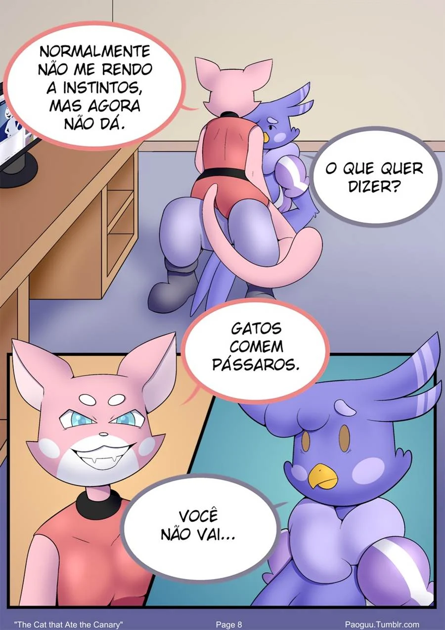 Gata Safada Devora Canário: Sexo Explícito e Voyeurismo Erótico