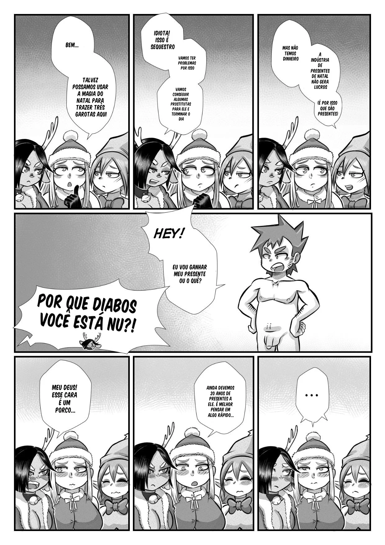 As Três Gostosas do Natal: Sacanagem Explícita em HQ