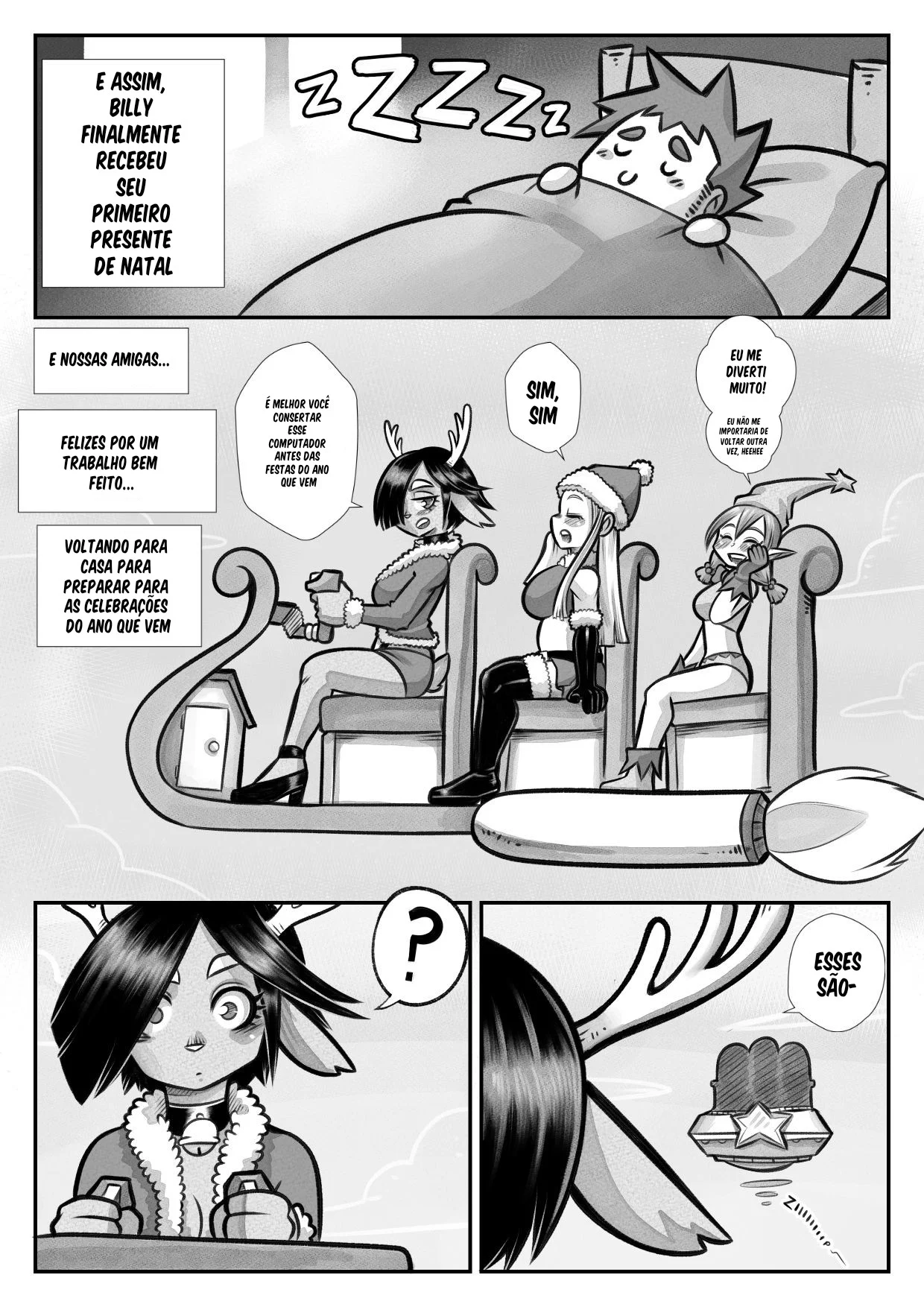 As Três Gostosas do Natal: Sacanagem Explícita em HQ
