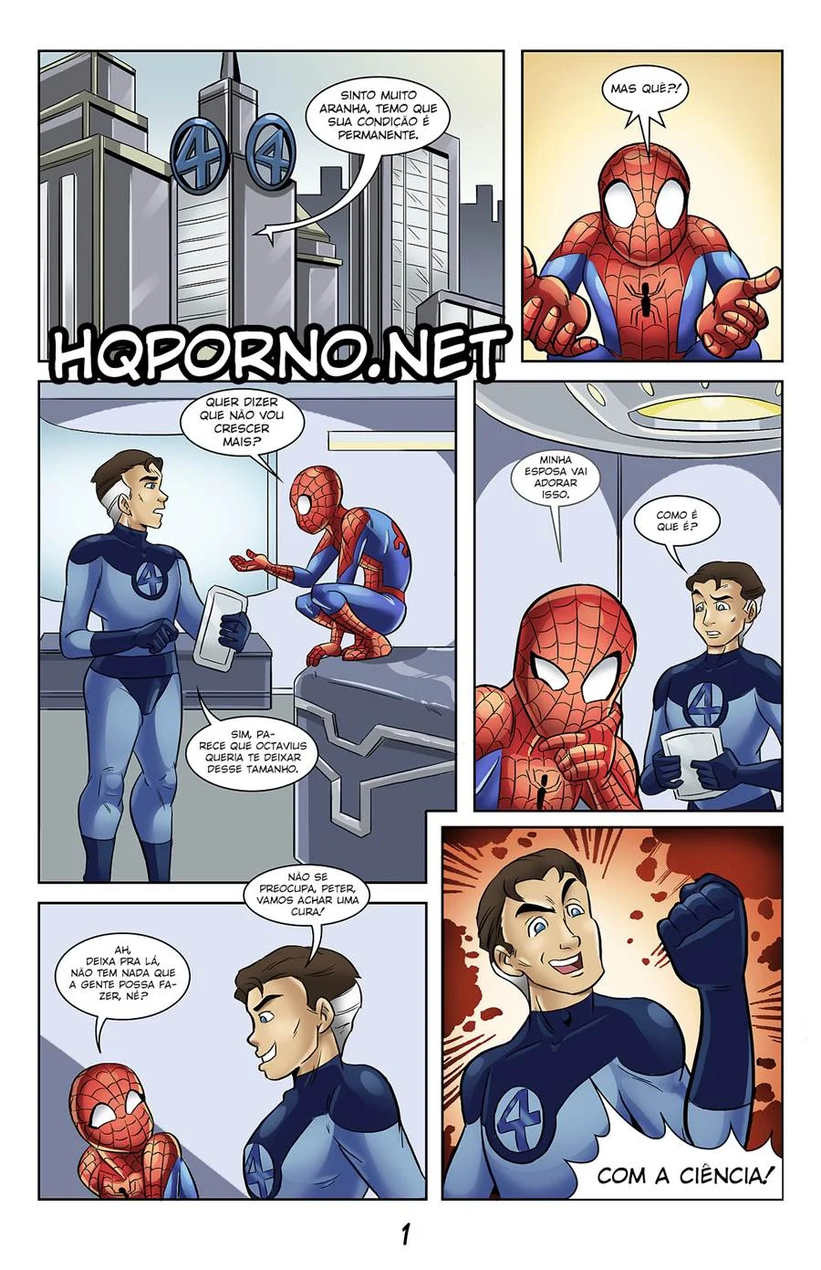 Jovem Spidey em Aventuras Eróticas Explícitas - Quadrinhos de Fetiche e Putaria