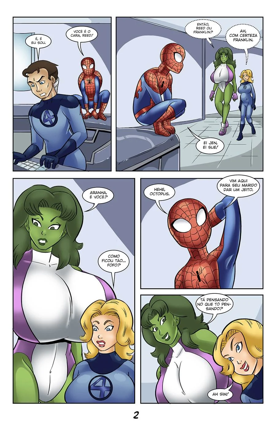 Jovem Spidey em Aventuras Eróticas Explícitas - Quadrinhos de Fetiche e Putaria