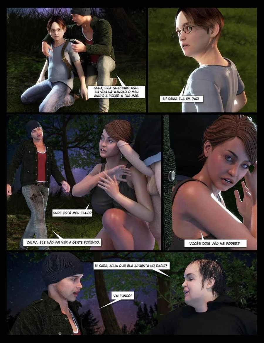 Revista Adulta: Aventura Erótica em Família No Acampamento - HQ 3D