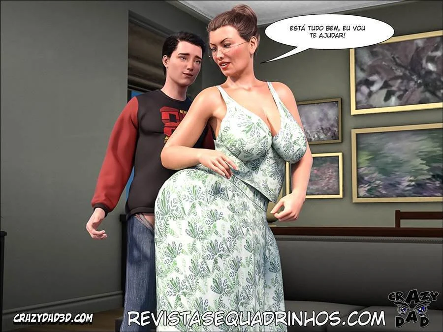 Vovó Tarada: Sexo Explícito e Tabu em HQ 3D Proibida