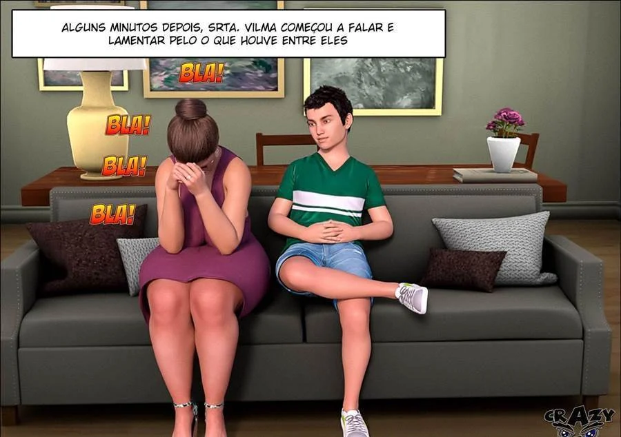 Descontroladas sessões de sexo explícito entre avó e pai na HQ adulta Descontroladas sessões de sexo explícito entre avó e pai na HQ adulta