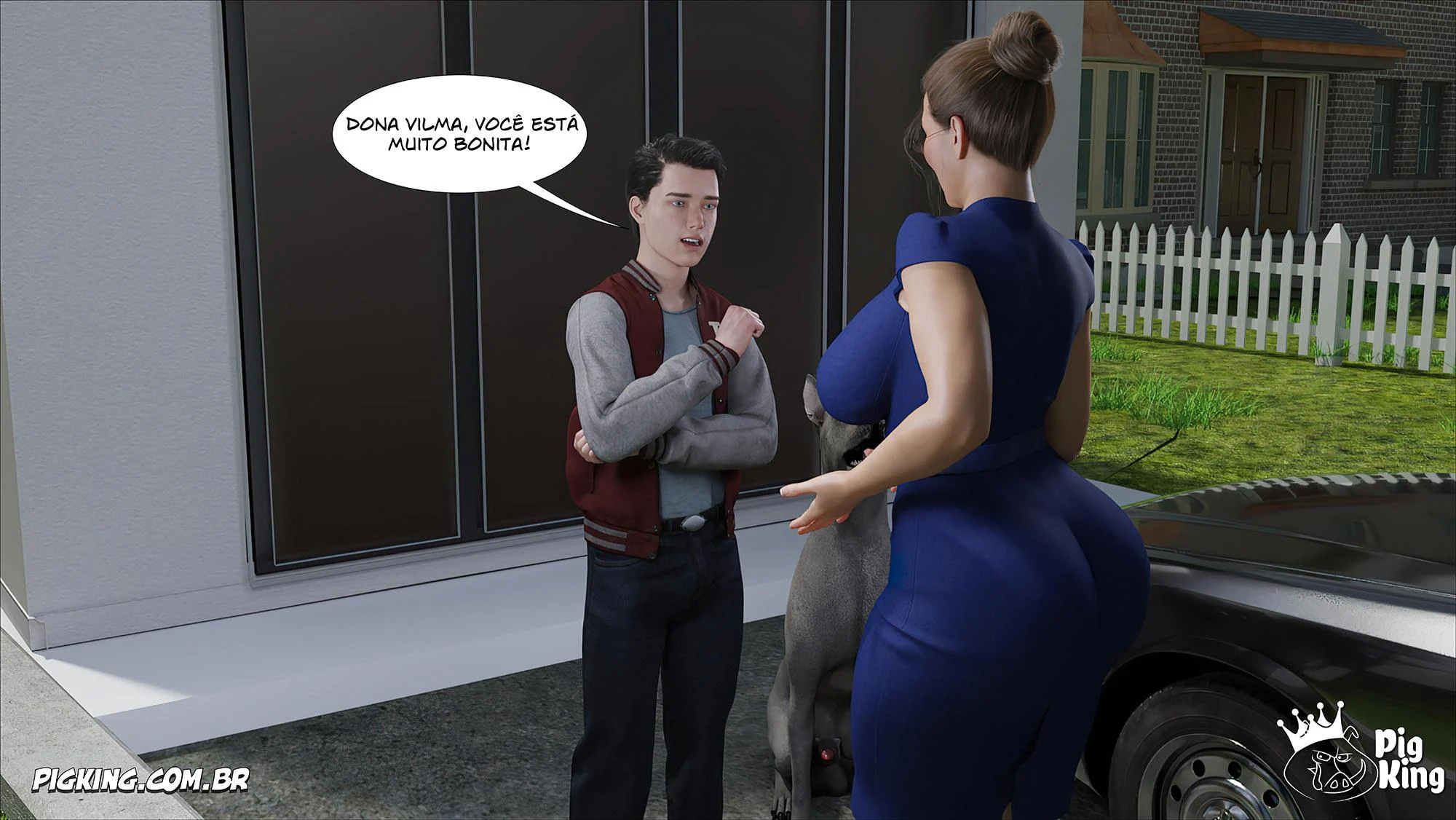 Vovó Tarada: Sexo Explícito com Anciã em HQ Erótica 3D