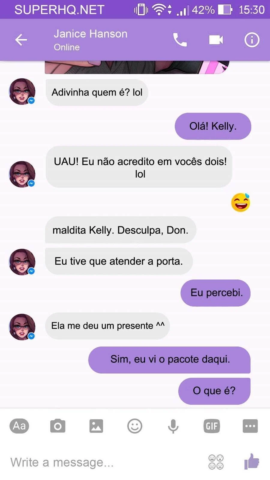 Safadeza lésbica explícita em HQ: Tesão Virtual no WhatsApp