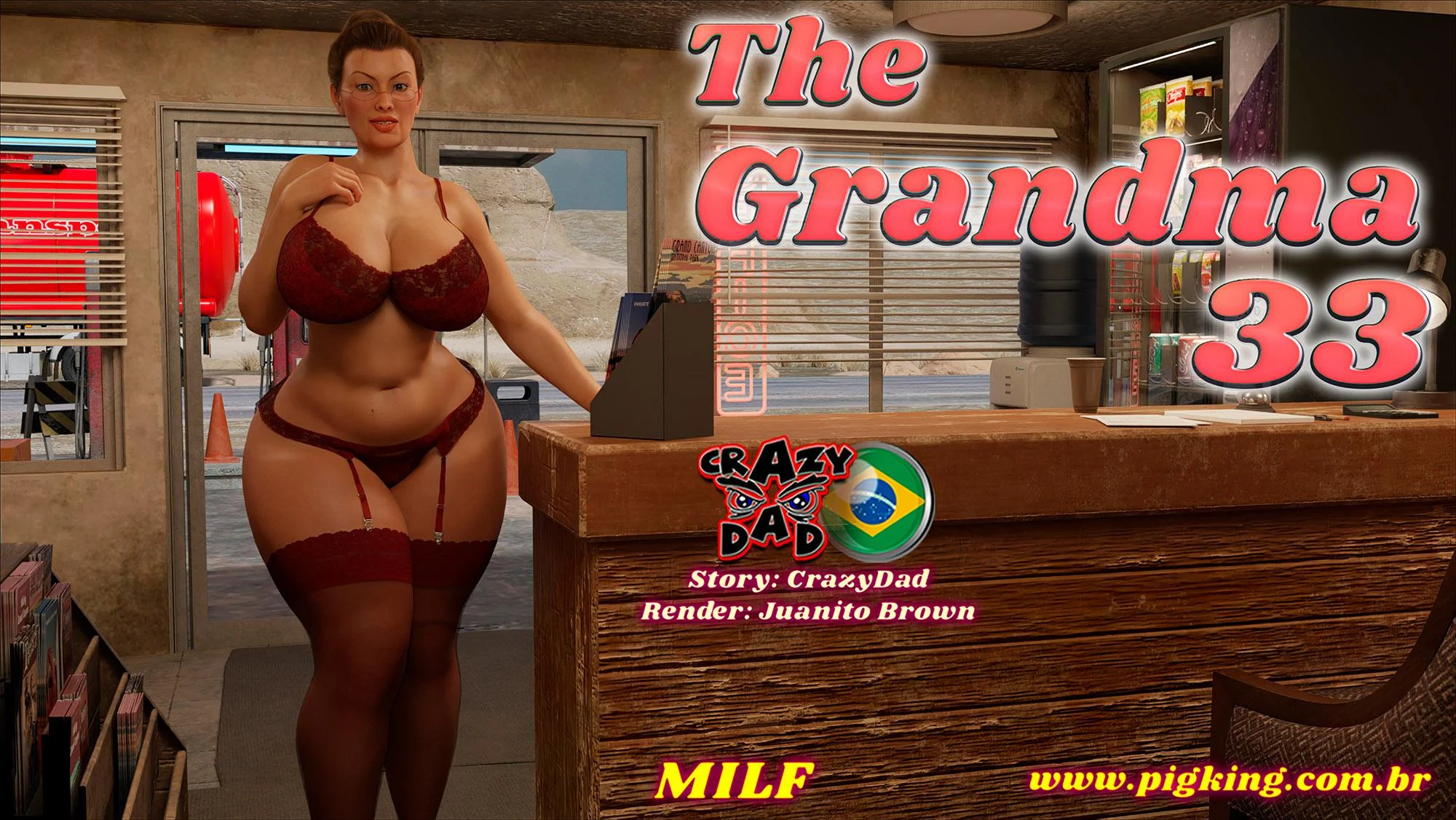 Vovó Tarada Senta Gostoso no Neto: Hentai 3D Explícito de Família Proibida