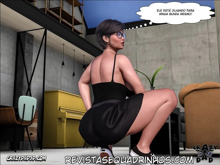 Vovó Tarada Enfia no Genro - Hentai Explícito em HQ 3D