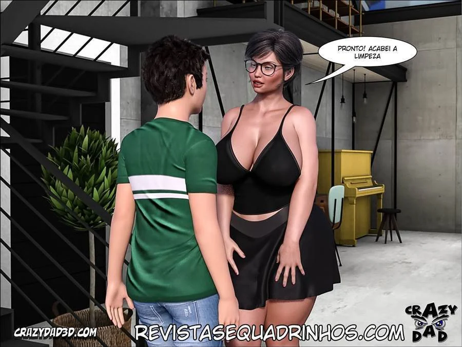 Vovó Tarada Enfia no Genro - Hentai Explícito em HQ 3D