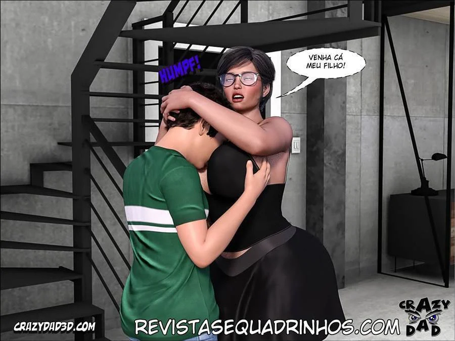 Vovó Tarada Enfia no Genro - Hentai Explícito em HQ 3D
