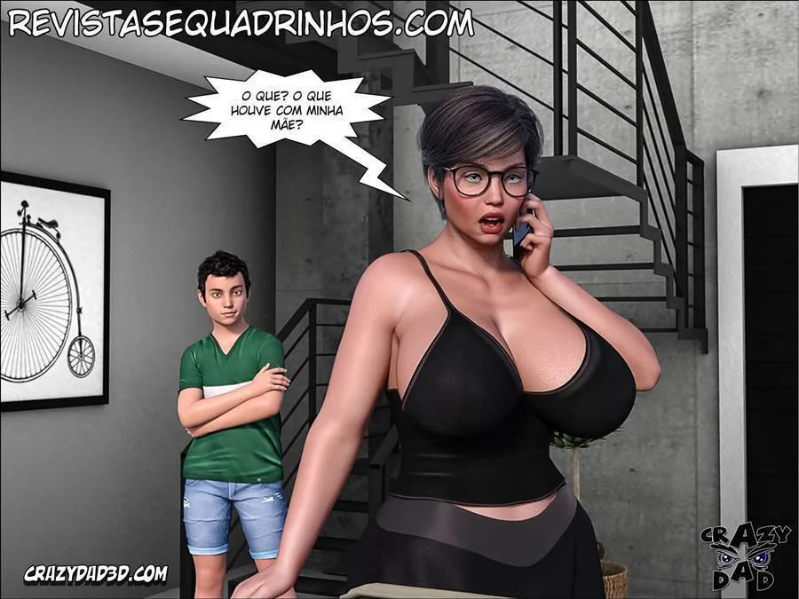 Vovó Tarada Enfia no Genro - Hentai Explícito em HQ 3D