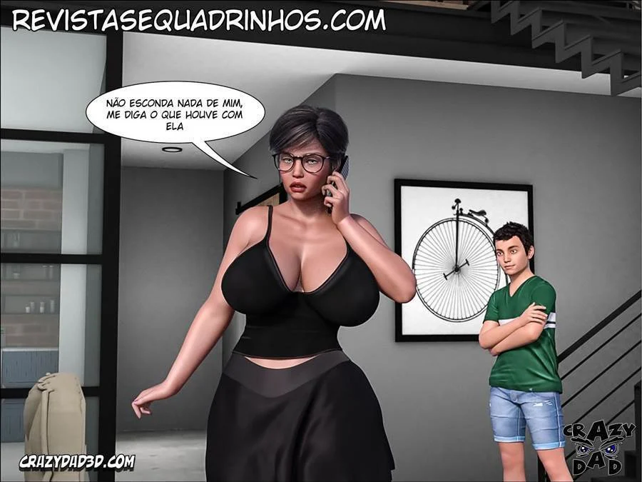 Vovó Tarada Enfia no Genro - Hentai Explícito em HQ 3D