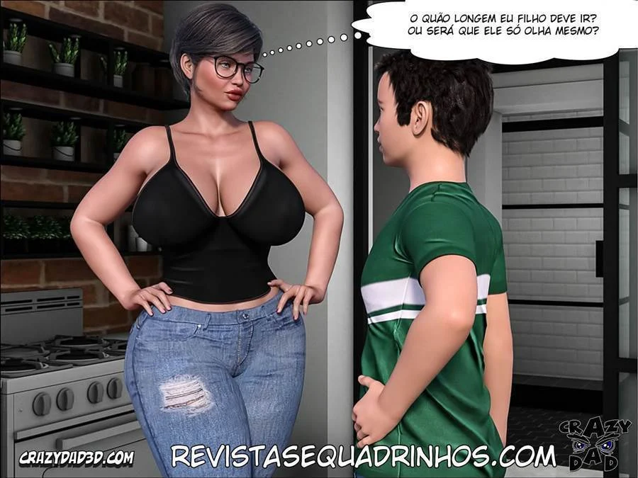 Vovó Tarada Enfia no Genro - Hentai Explícito em HQ 3D