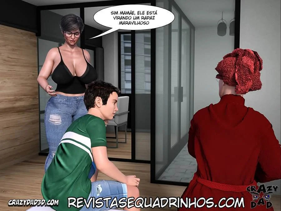 Avó Safada 5: Putaçaria em 3D com Pai Tarado nos Quadrinhos