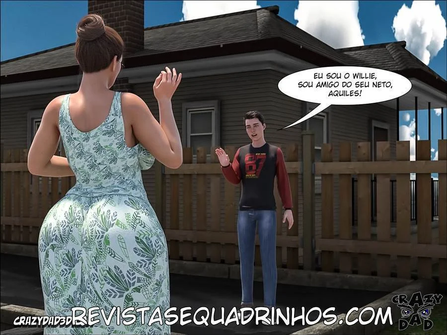 Vovó Tarada no Porno 3D: Fodelação Explícita com a Família
