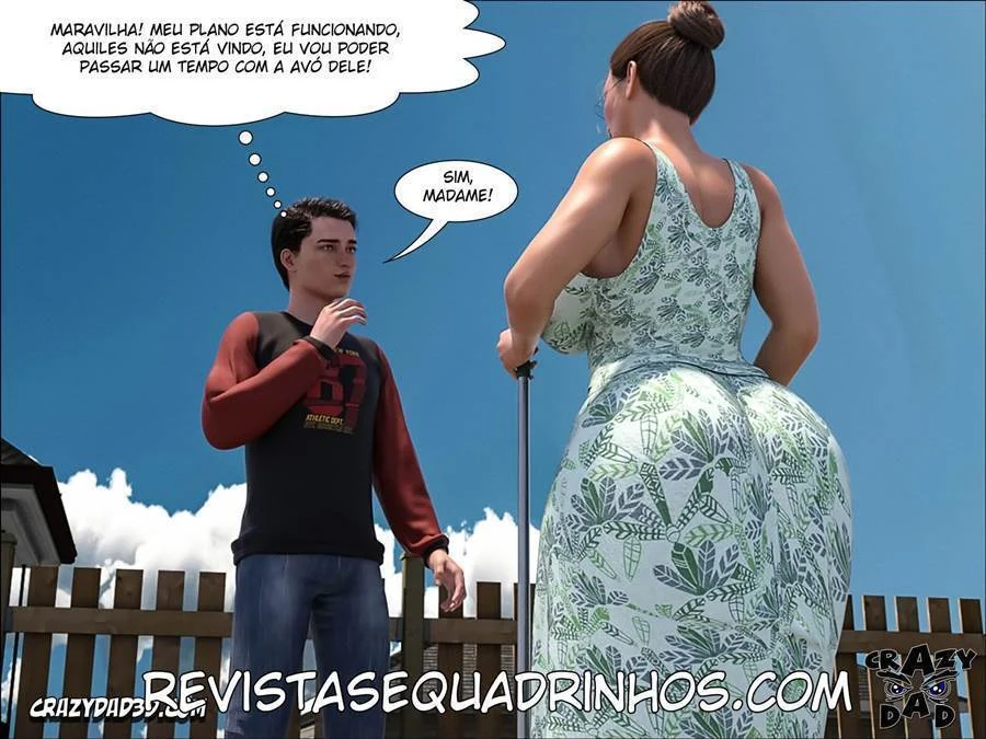 Vovó Tarada no Porno 3D: Fodelação Explícita com a Família