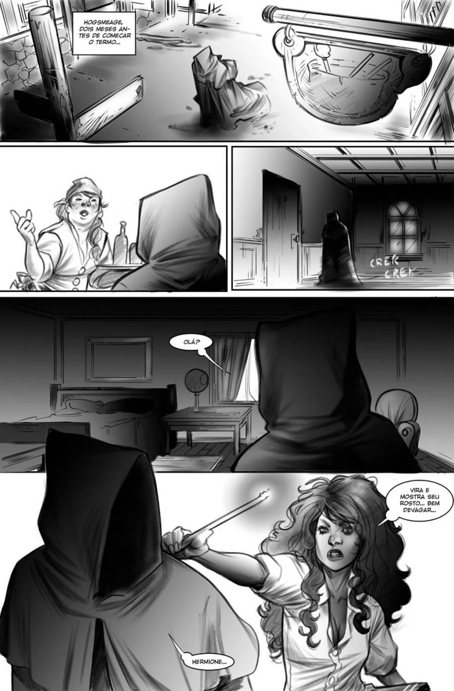 Harry Potter em Orgia Mágica Explícita: HQ Pornô com Feitiços de Prazer