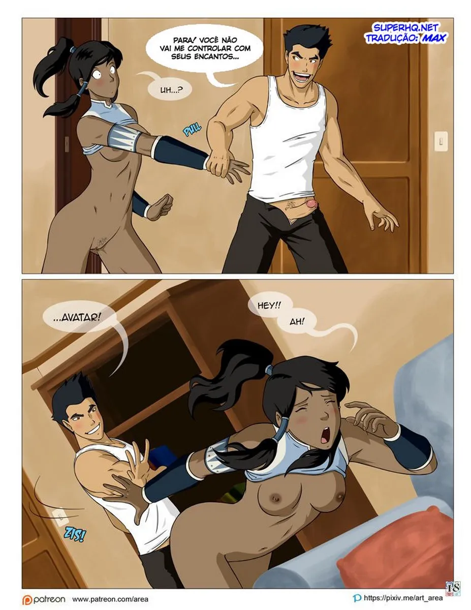 Titulo Quente da HQ: Korra em Encontro Íntimo e Explícito com Sexo Proibido