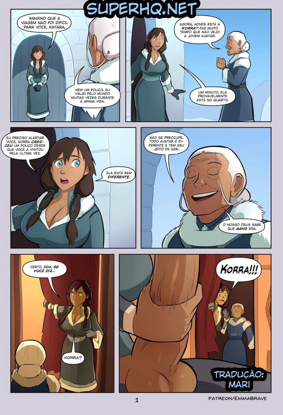Quadrinhos Eróticos: Korra em Aventuras Proibidas de Sexo Explícito Quadrinhos Eróticos: Korra em Aventuras Proibidas de Sexo Explícito