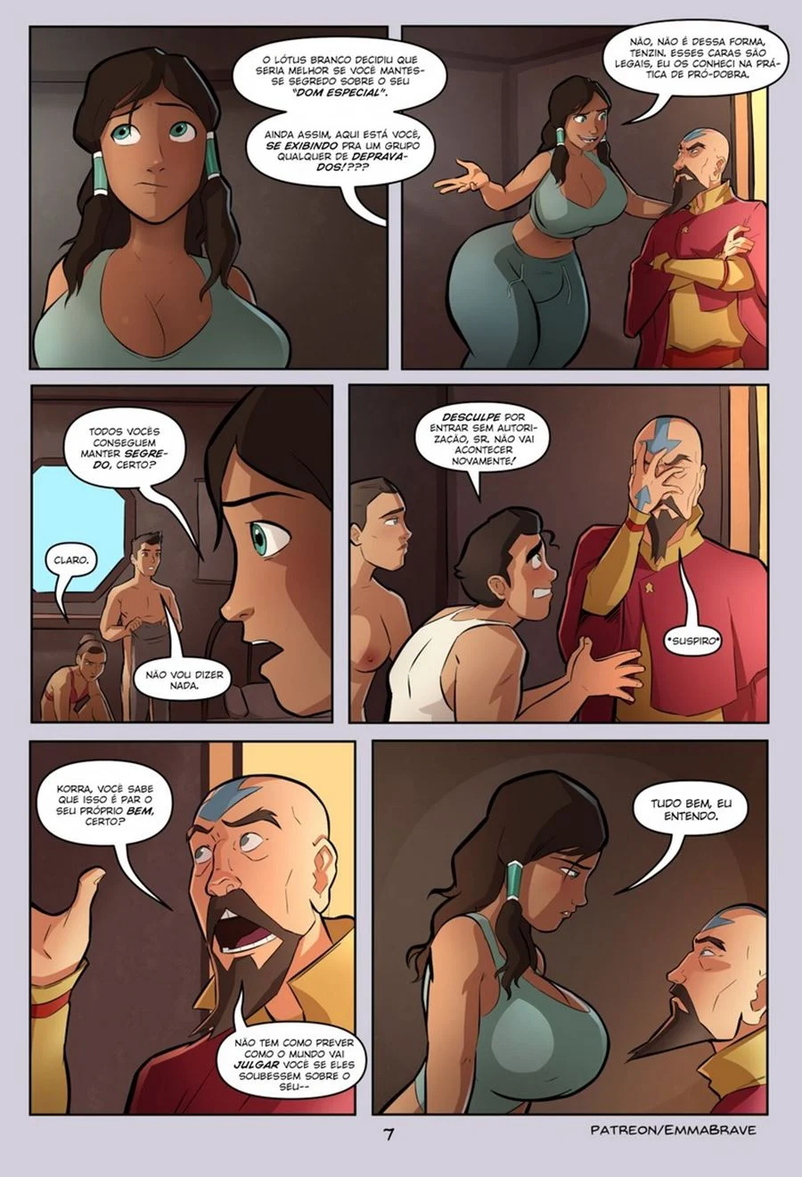 Quadrinhos Eróticos: Korra em Aventuras Proibidas de Sexo Explícito Quadrinhos Eróticos: Korra em Aventuras Proibidas de Sexo Explícito