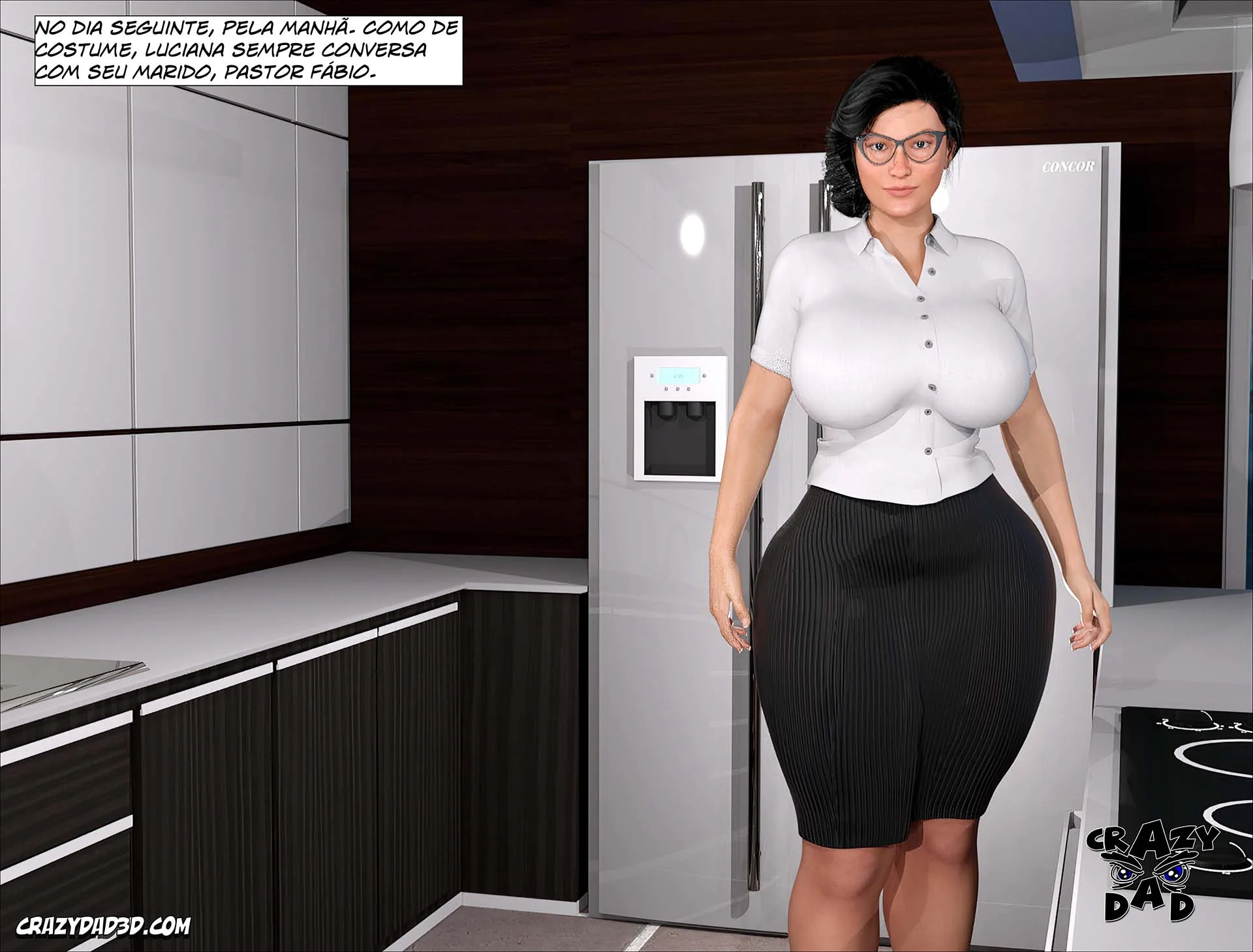 Esposa do Pastor Puta: Foda Violenta em 3D nos Quadrinhos Pornô