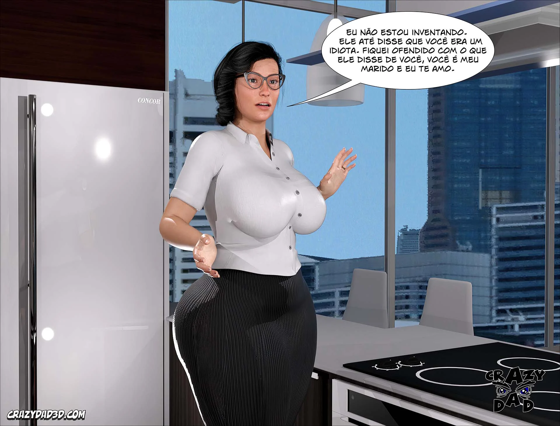Esposa do Pastor Puta: Foda Violenta em 3D nos Quadrinhos Pornô