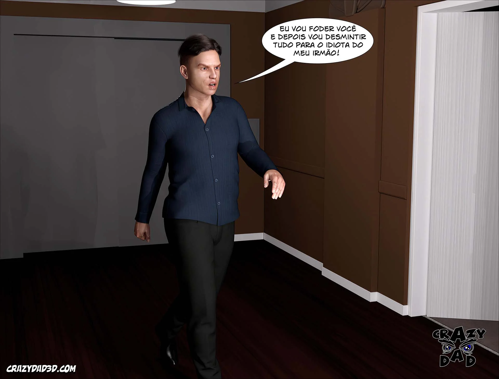 Esposa do Pastor Puta: Foda Violenta em 3D nos Quadrinhos Pornô