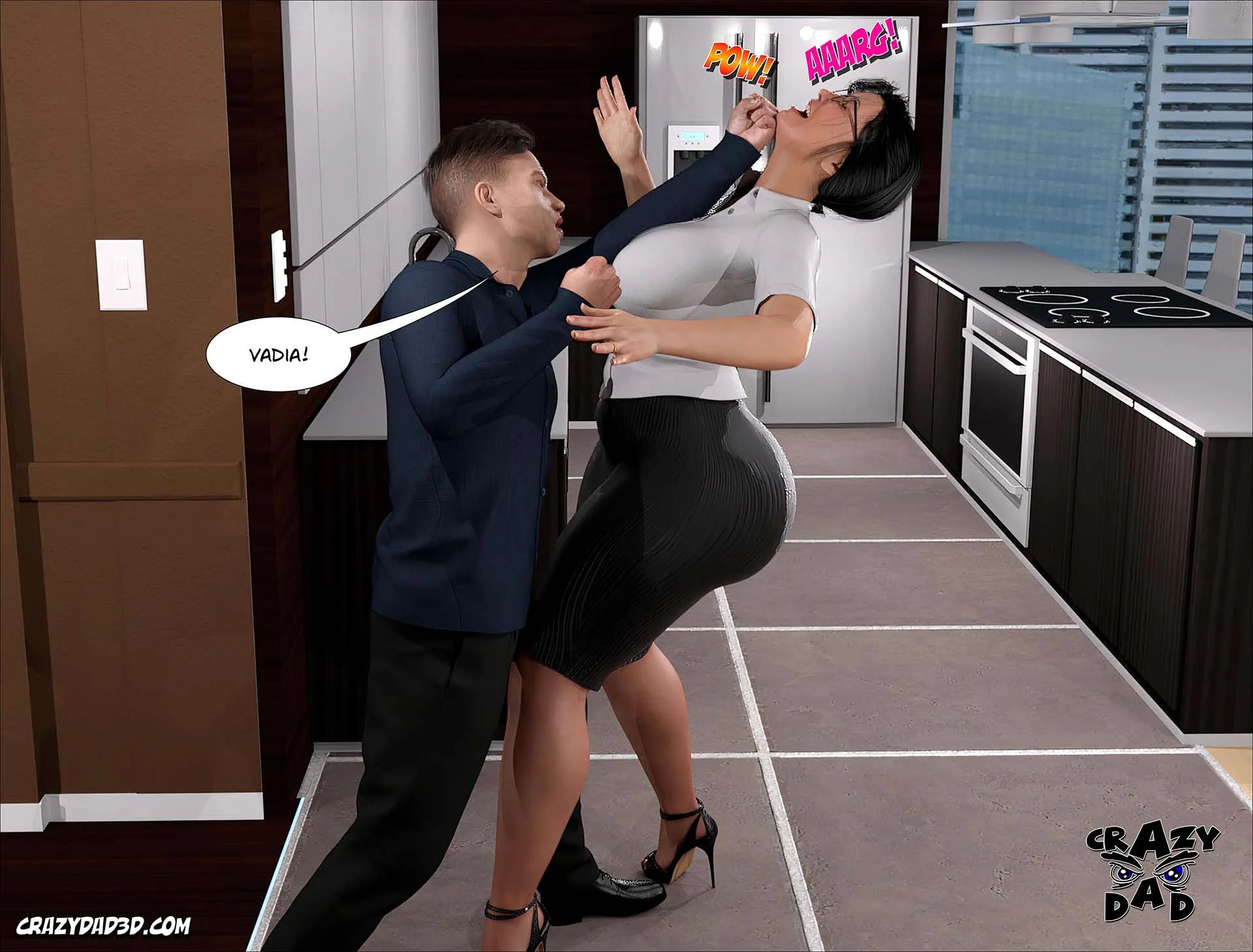 Esposa do Pastor Puta: Foda Violenta em 3D nos Quadrinhos Pornô