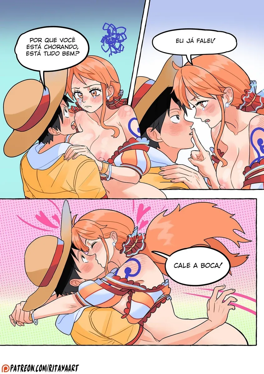 Náufrago Tarado Viola as Piratas Mais Gostosas de One Piece