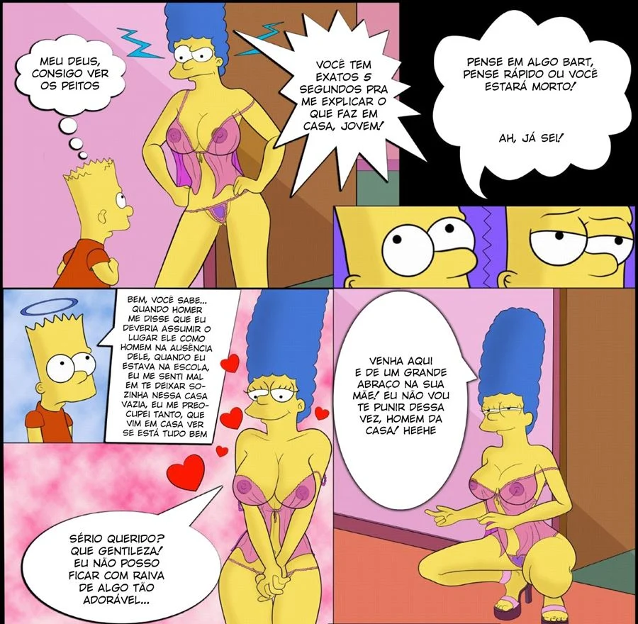 Os Segredos Proibidos dos Simpsons: Quadrinhos Explícitos de Luxúria Desenfreada