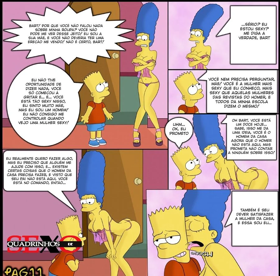 Os Segredos Proibidos dos Simpsons: Quadrinhos Explícitos de Luxúria Desenfreada
