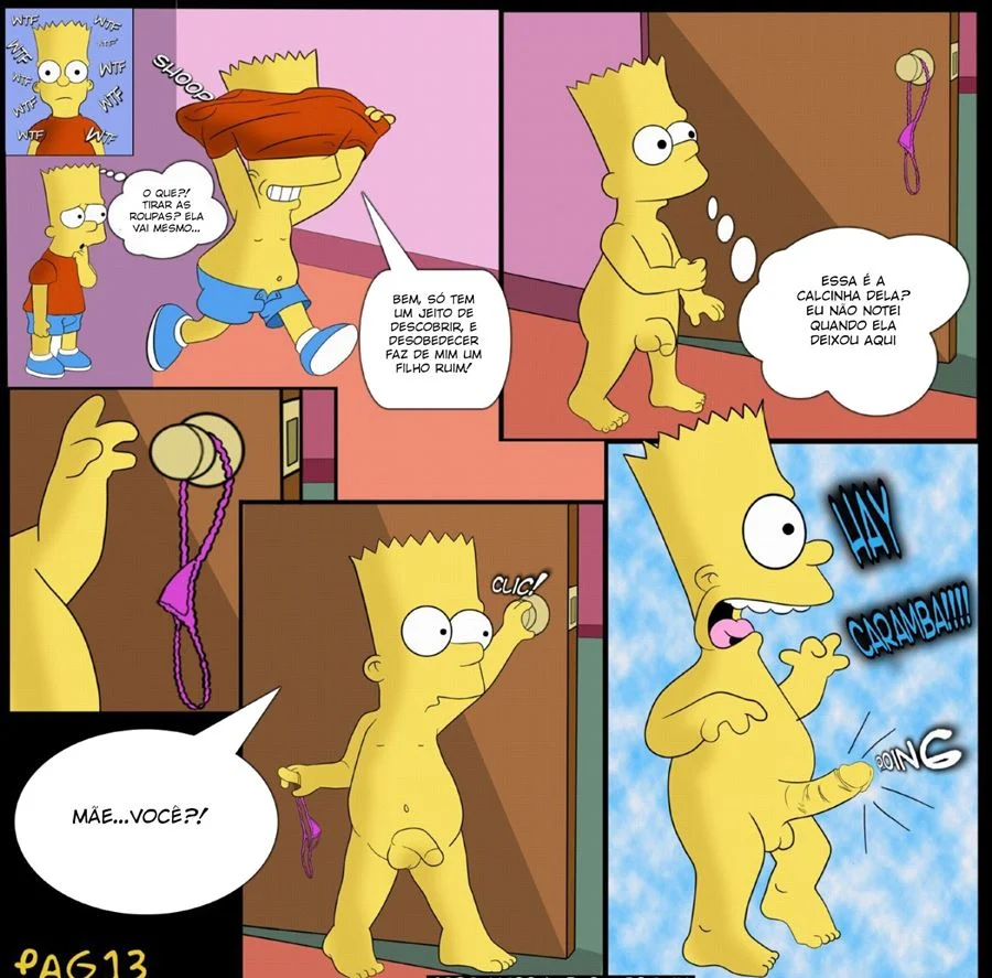 Os Segredos Proibidos dos Simpsons: Quadrinhos Explícitos de Luxúria Desenfreada