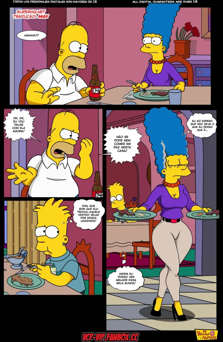 Fantasias Amarelas: A Família Simpson no Estilo Hentai Explícito