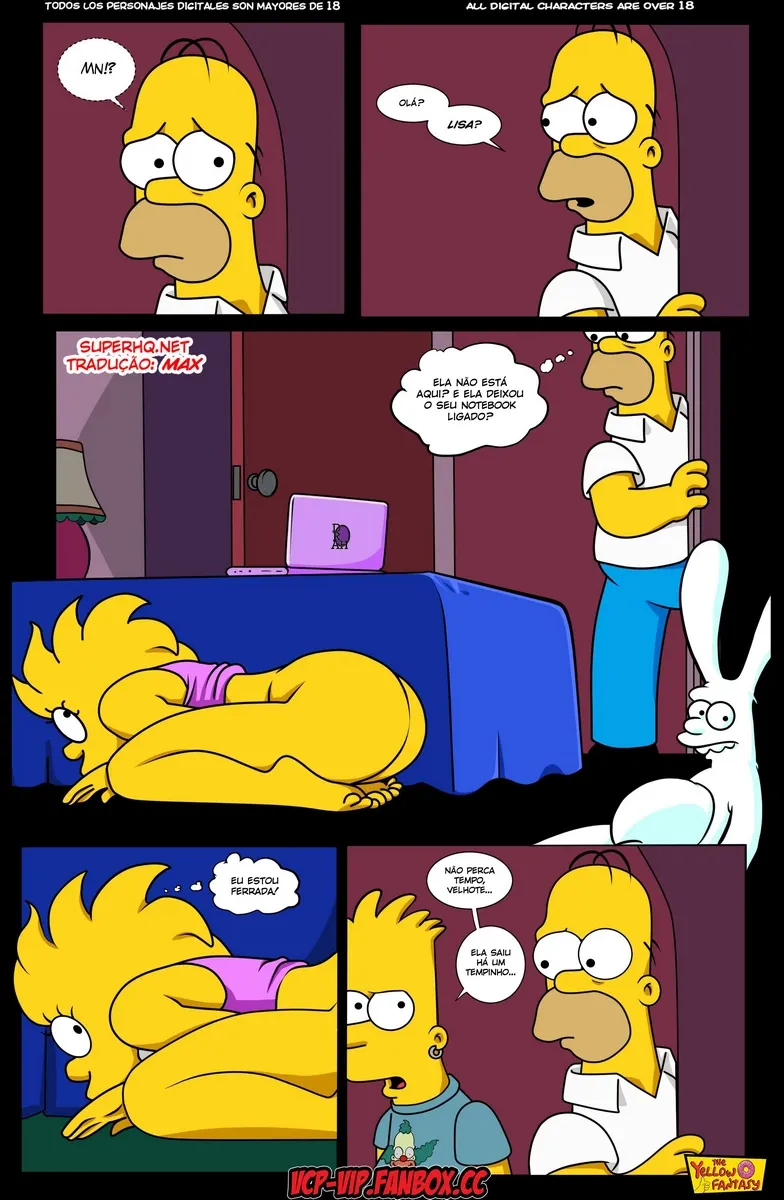 Fantasias Amarelas: A Família Simpson no Estilo Hentai Explícito