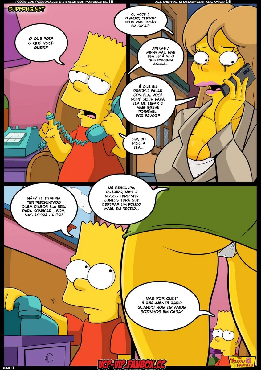 HQ Explícita dos Simpsons: A Babá Que Faz Muito Mais Que Cuidar
