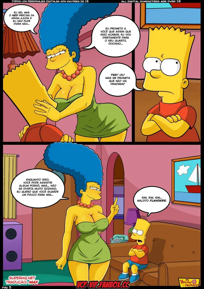 HQ Explícita dos Simpsons: A Babá Que Faz Muito Mais Que Cuidar