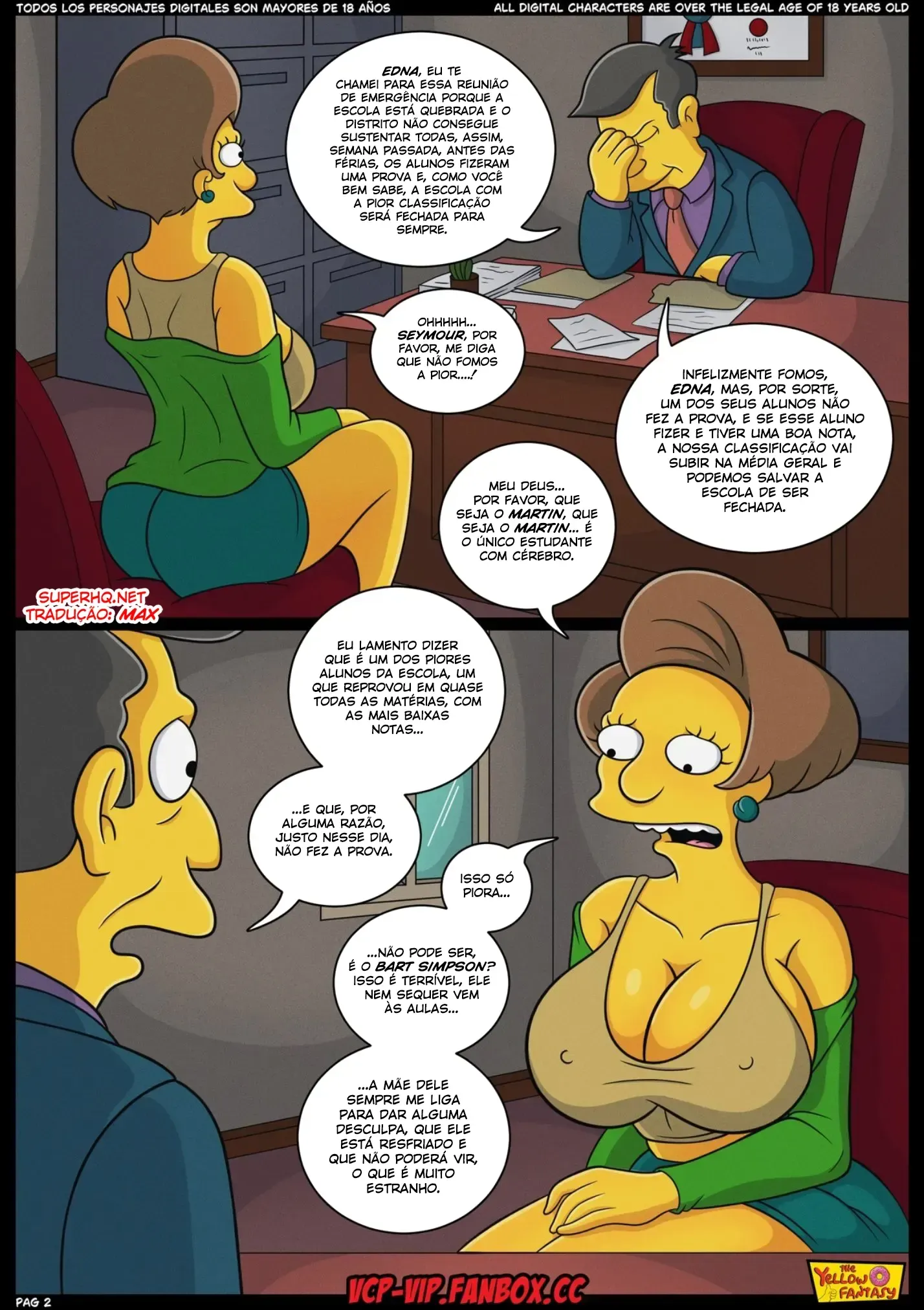 Sua Professora Lisa Simpson Senta na Sua Rola no Meio da Prova