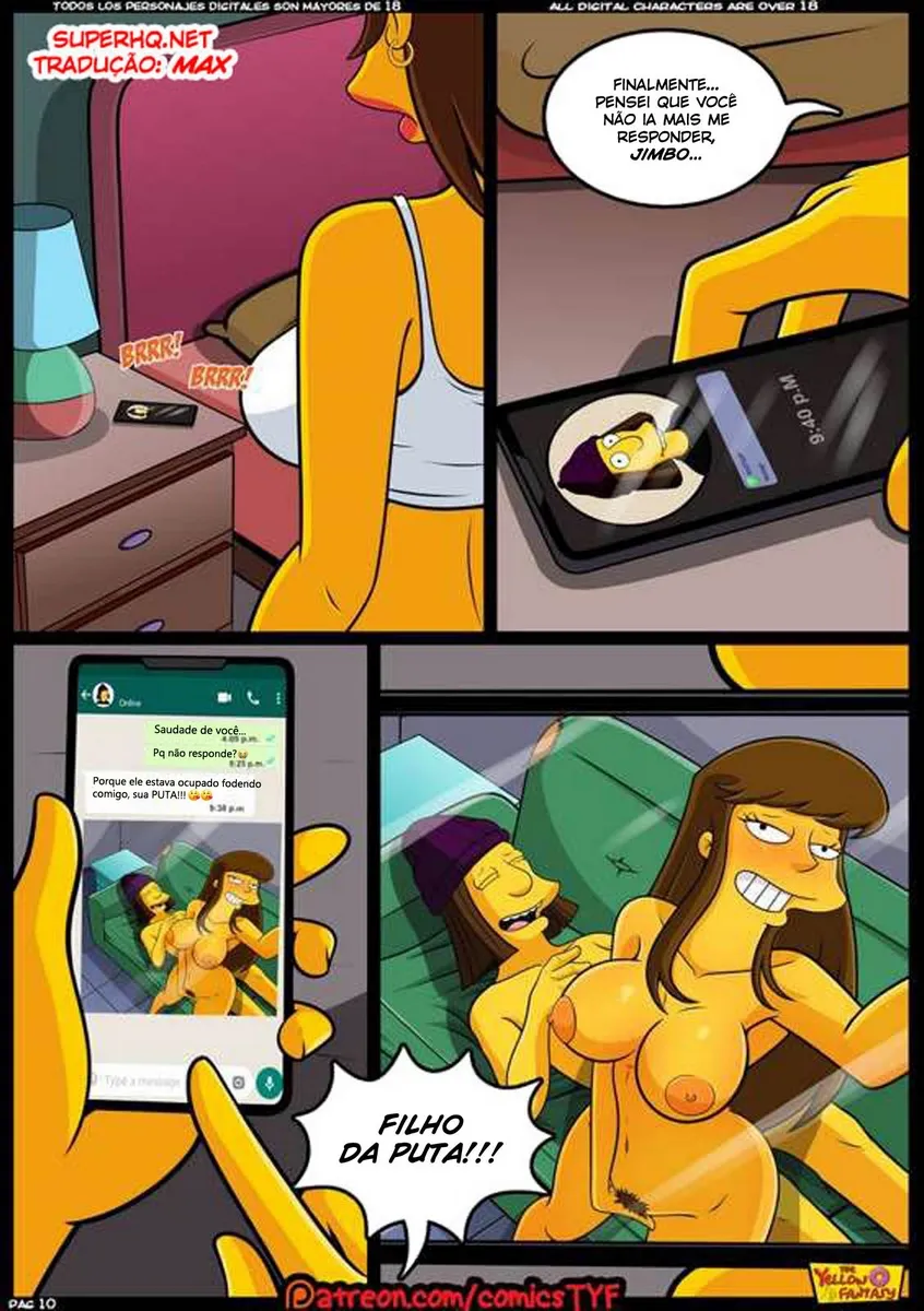 Quadrinhos Proibidos dos Simpsons: Reencontro Erótico Explícito