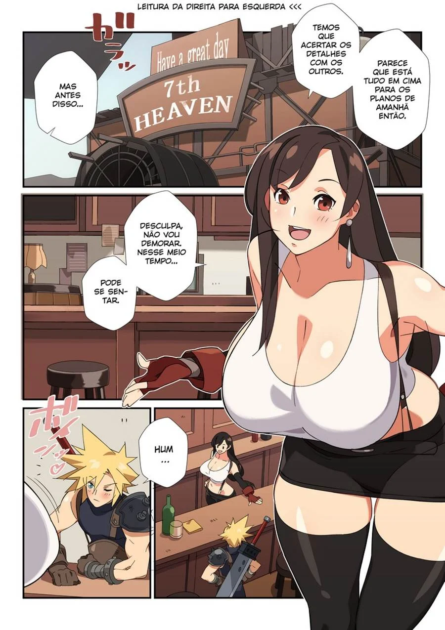 Tifa Preparando um Coquetel Erótico – Hentai Final Fantasy Explícito em HQ