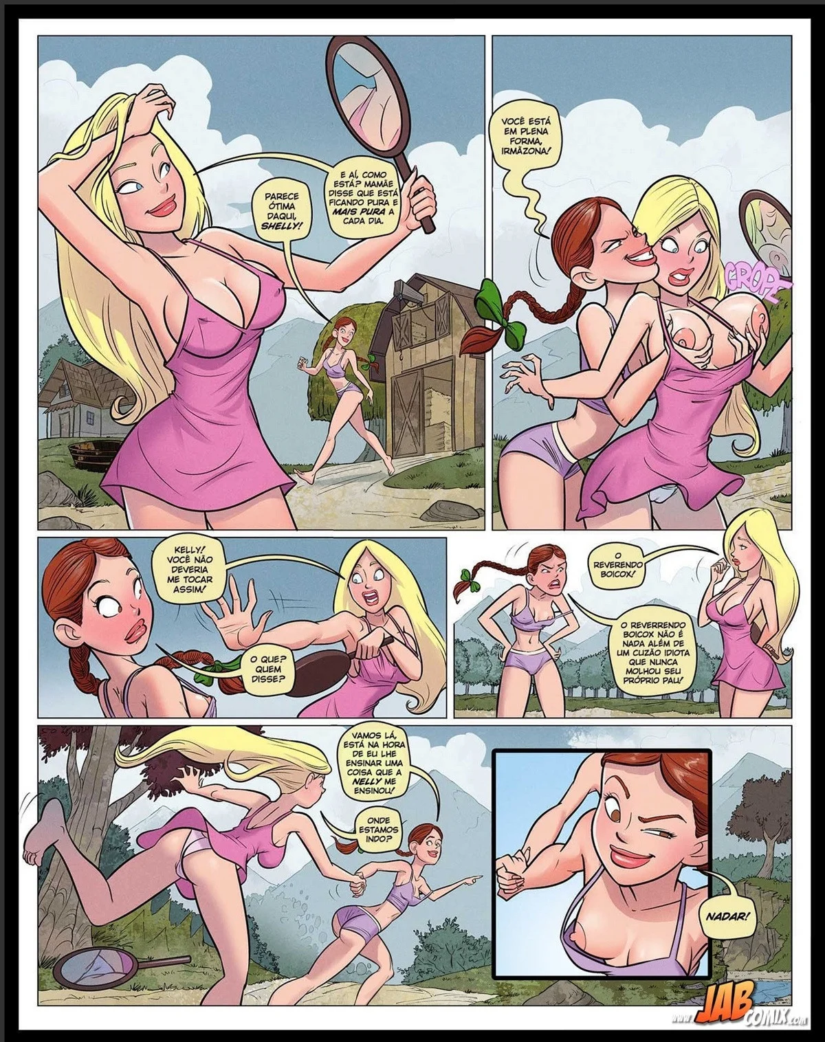 Aulas Eróticas na Fazenda: Hentai XXX em HQ com Sexo Explícito