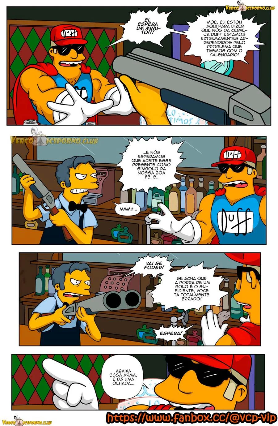 Titânia dos Simpsons em Cena Explícita de Sexo nos Quadrinhos
