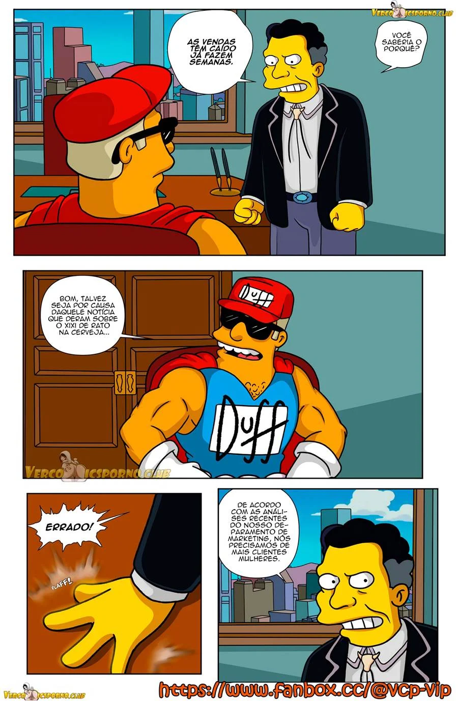 Titânia dos Simpsons em Cena Explícita de Sexo nos Quadrinhos