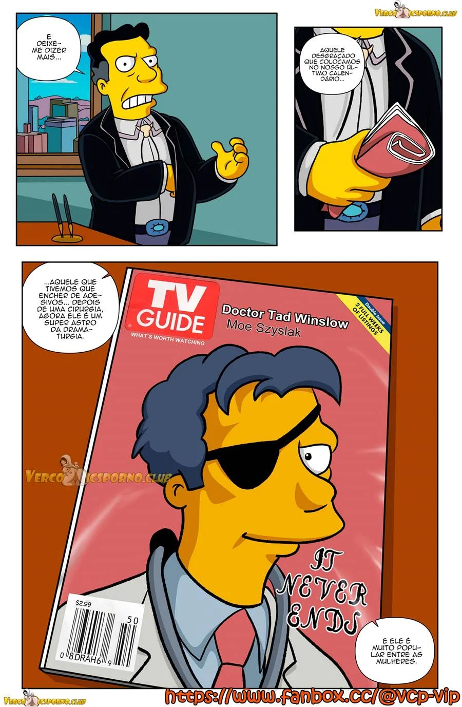 Titânia dos Simpsons em Cena Explícita de Sexo nos Quadrinhos