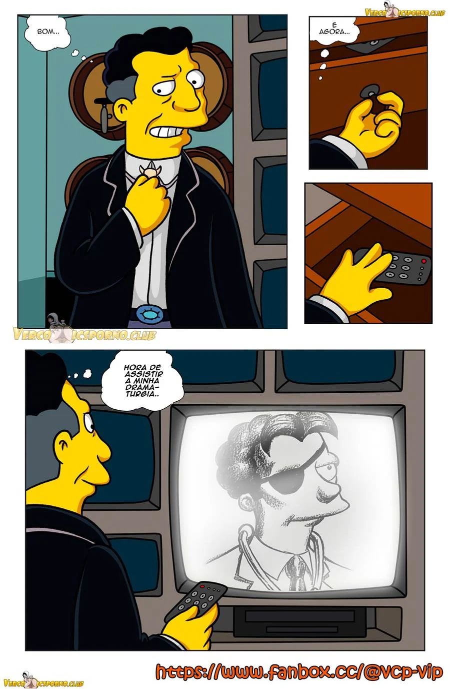 Titânia dos Simpsons em Cena Explícita de Sexo nos Quadrinhos