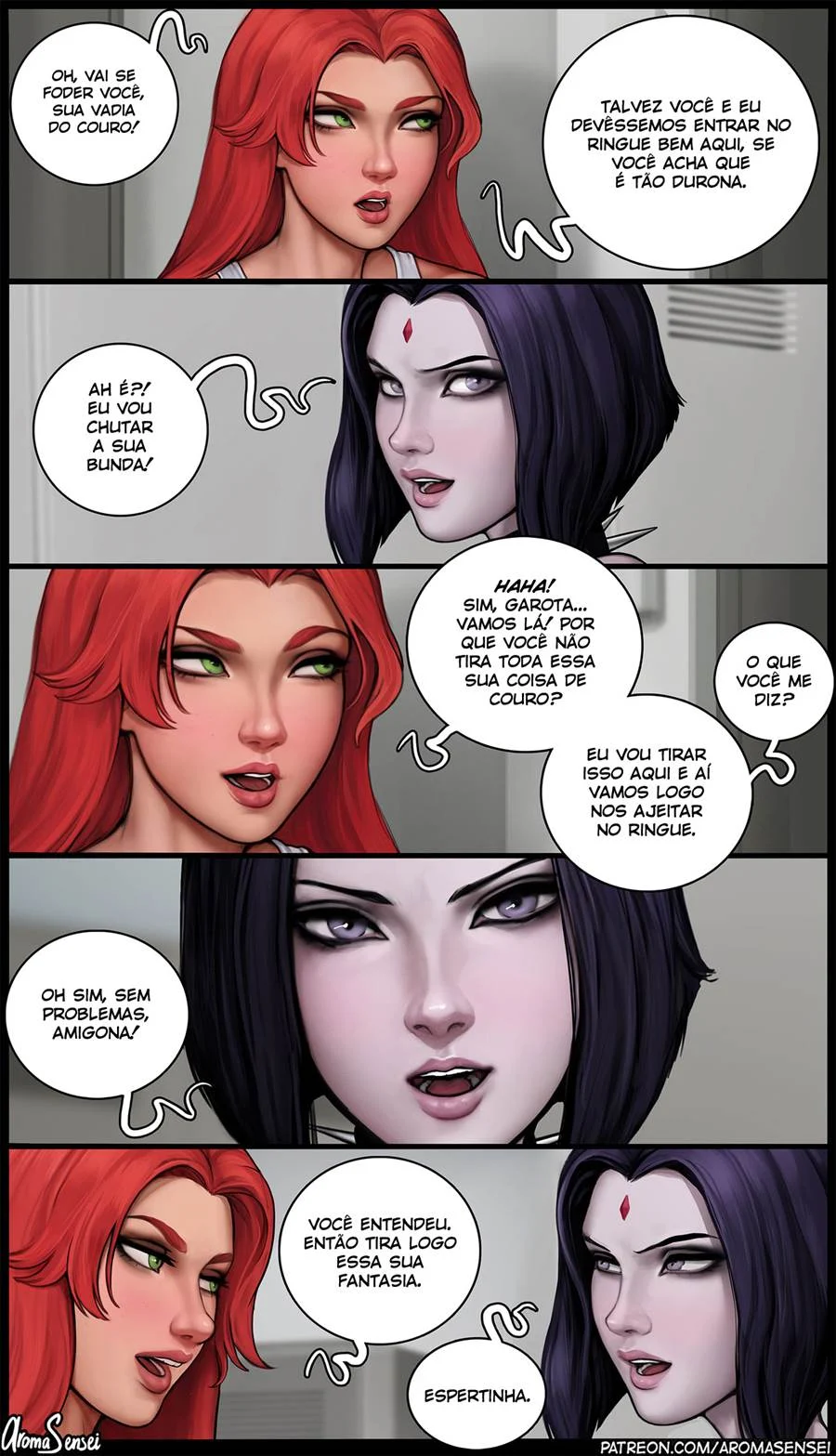 Ninfas Rebeldes: Tesão Explícito na Sala dos Titãs - Hentai Caliente