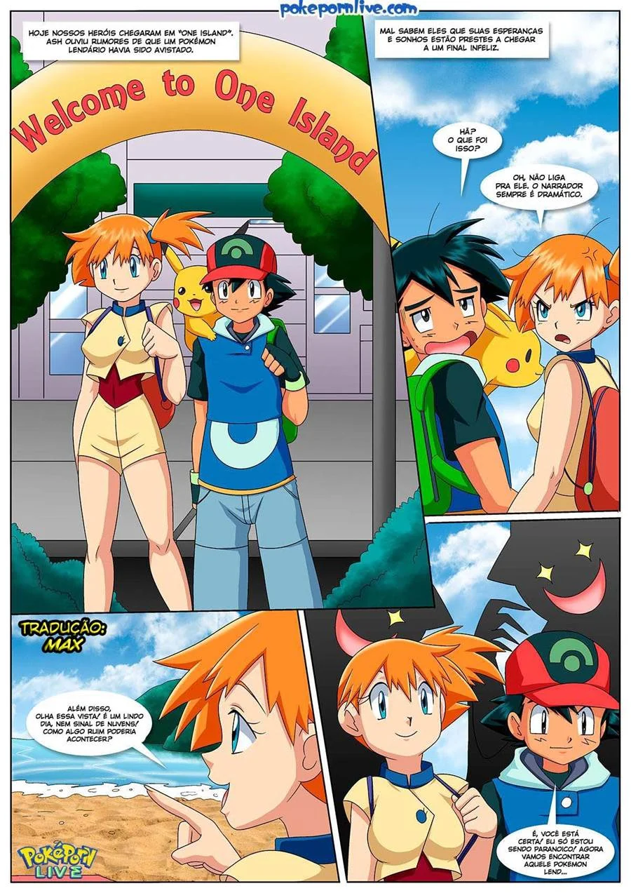 Safada Tentando Pegar Seu Treinador Pokémon em HQ Explícita