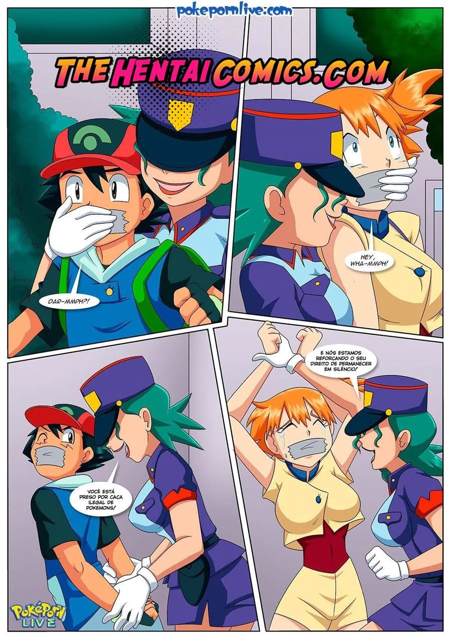 Safada Tentando Pegar Seu Treinador Pokémon em HQ Explícita