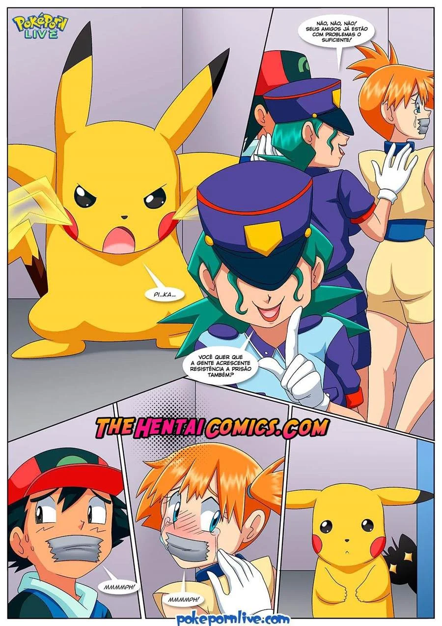 Safada Tentando Pegar Seu Treinador Pokémon em HQ Explícita