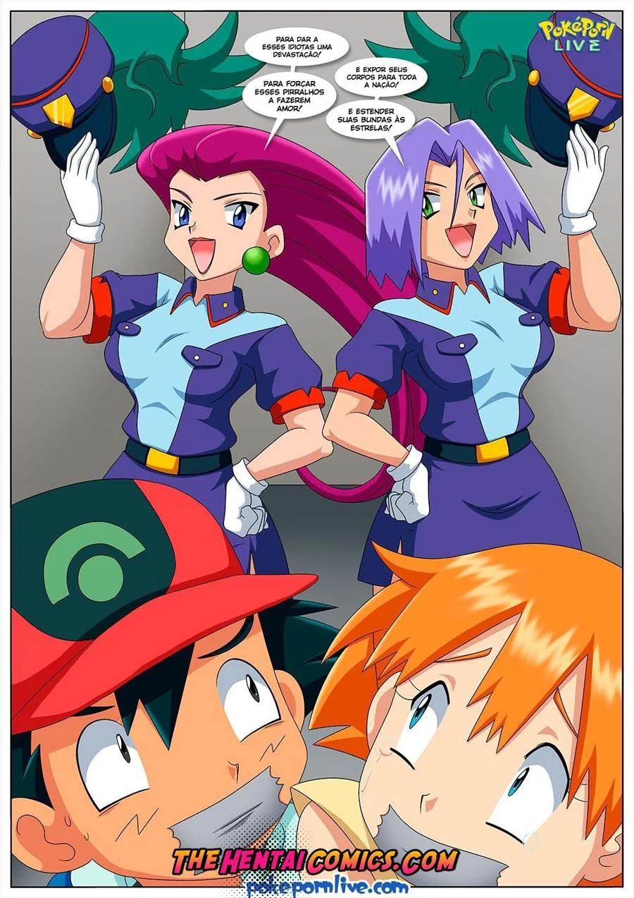 Safada Tentando Pegar Seu Treinador Pokémon em HQ Explícita