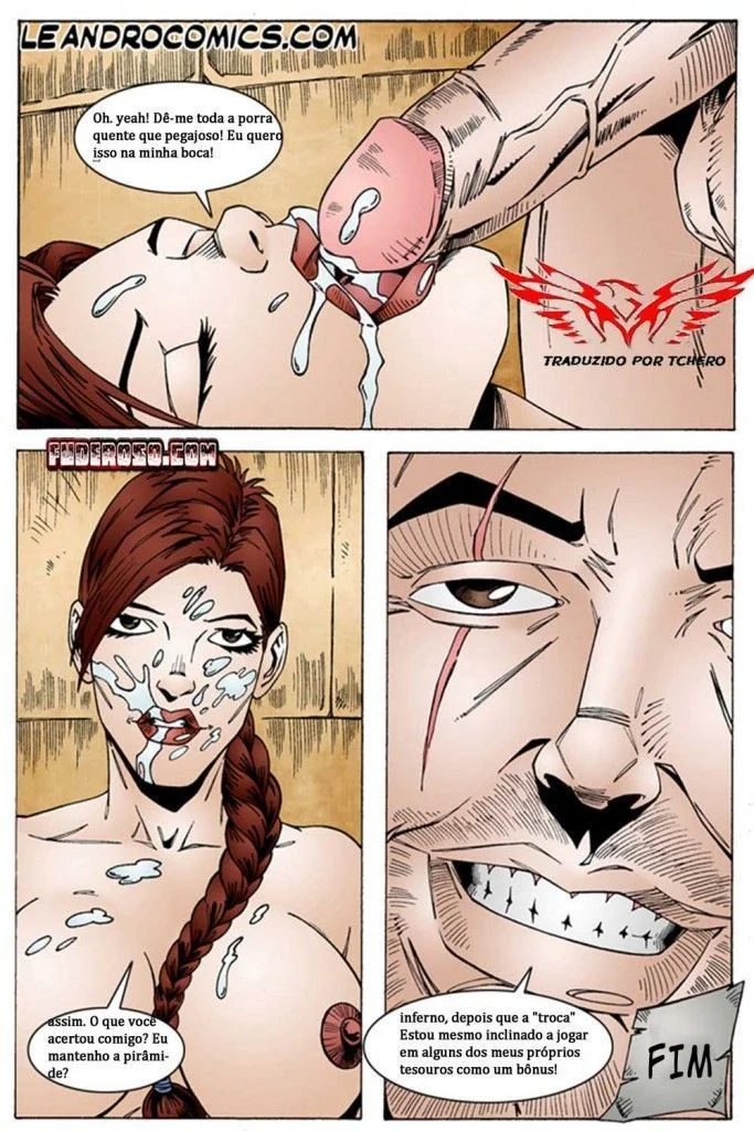 Lara Croft Violada Pelos Nativos Selvagens: Sexo Brutal na Selva